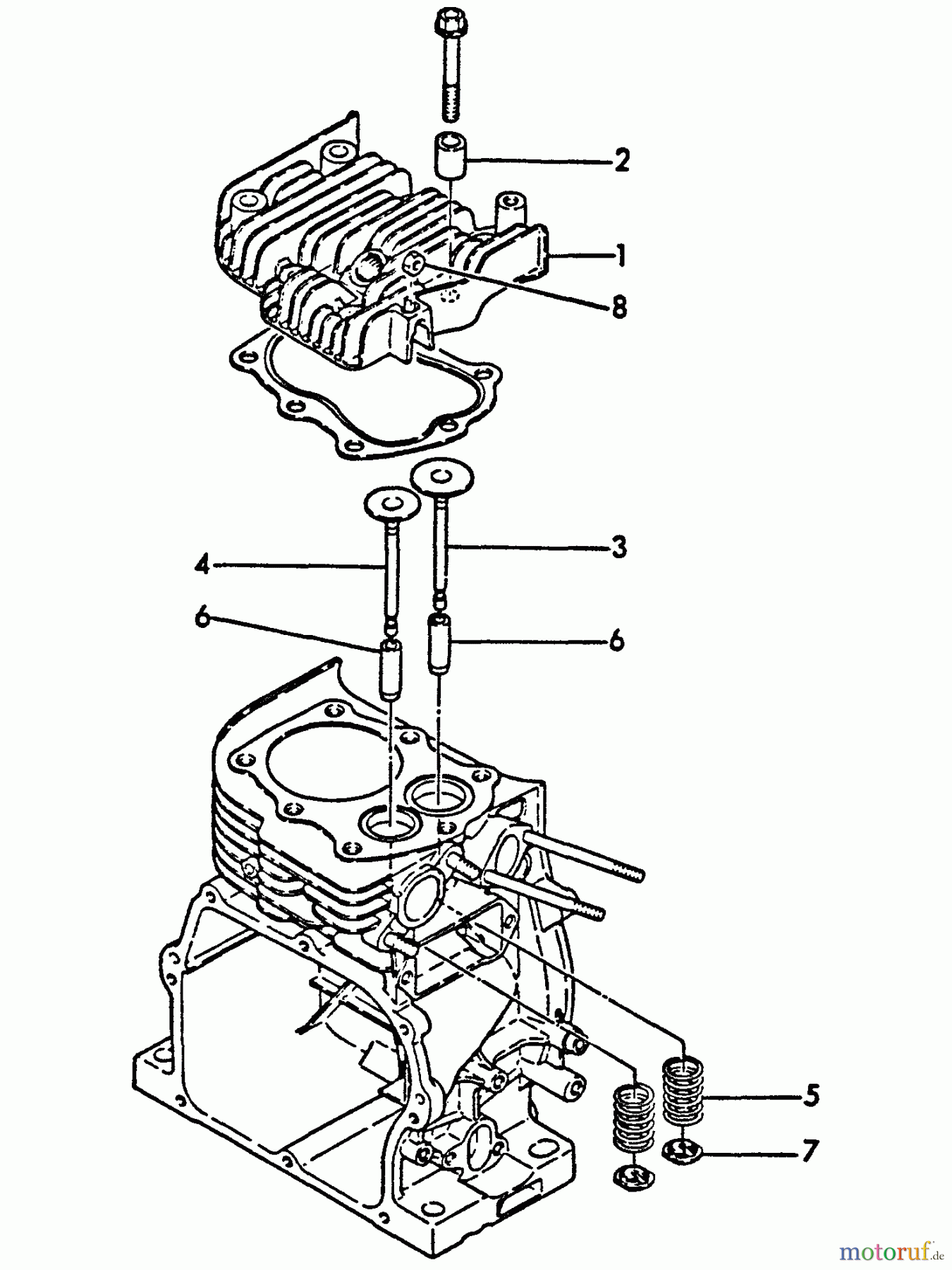  Echo Wasserpumpen WP-3000 - Echo Water Pump, S/N: F0000 - F7298 Cylinder Head