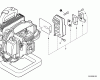Echo PB-500T - Back Pack Blower, S/N: P02011001001 - P02011999999 Listas de piezas de repuesto y dibujos Exhaust
