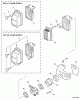 Echo PB-611 - Back Pack Blower, S/N: 02001001 - 02999999 Listas de piezas de repuesto y dibujos Intake, Cylinder Cover