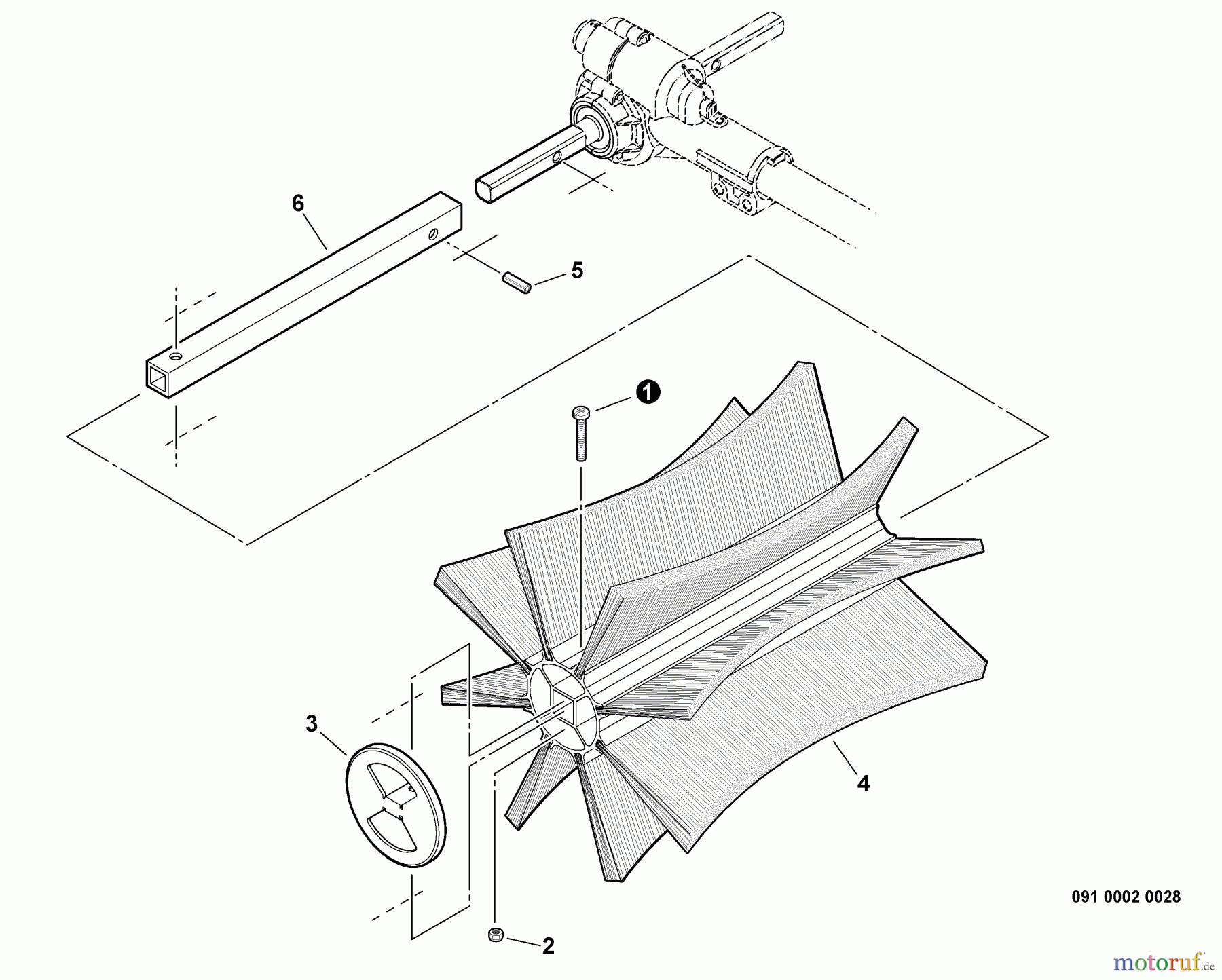  Echo Trimmer Zubehör 99944200553 - Echo ProSweep Attachment Brush Assembly