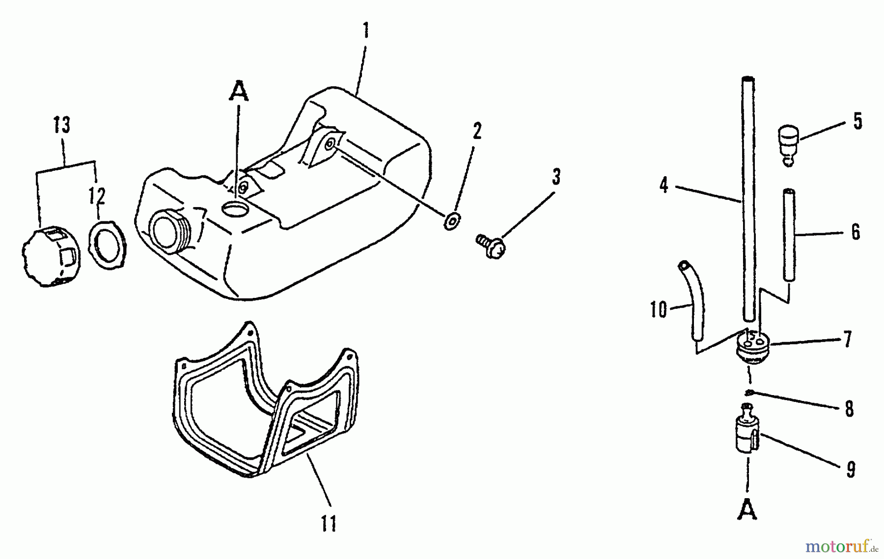  Echo Kantenschneider PE-2400 - Echo Edger, S/N: 001001 - 008000 Fuel System