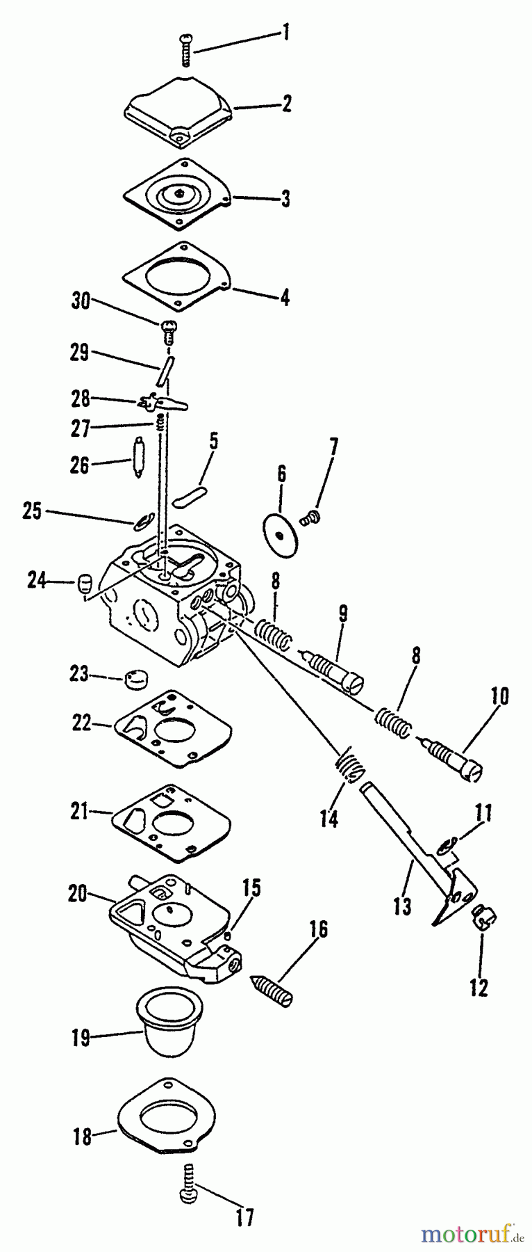  Echo Kantenschneider PE-2400 - Echo Edger, S/N: 008001 - 018099 Carburetor
