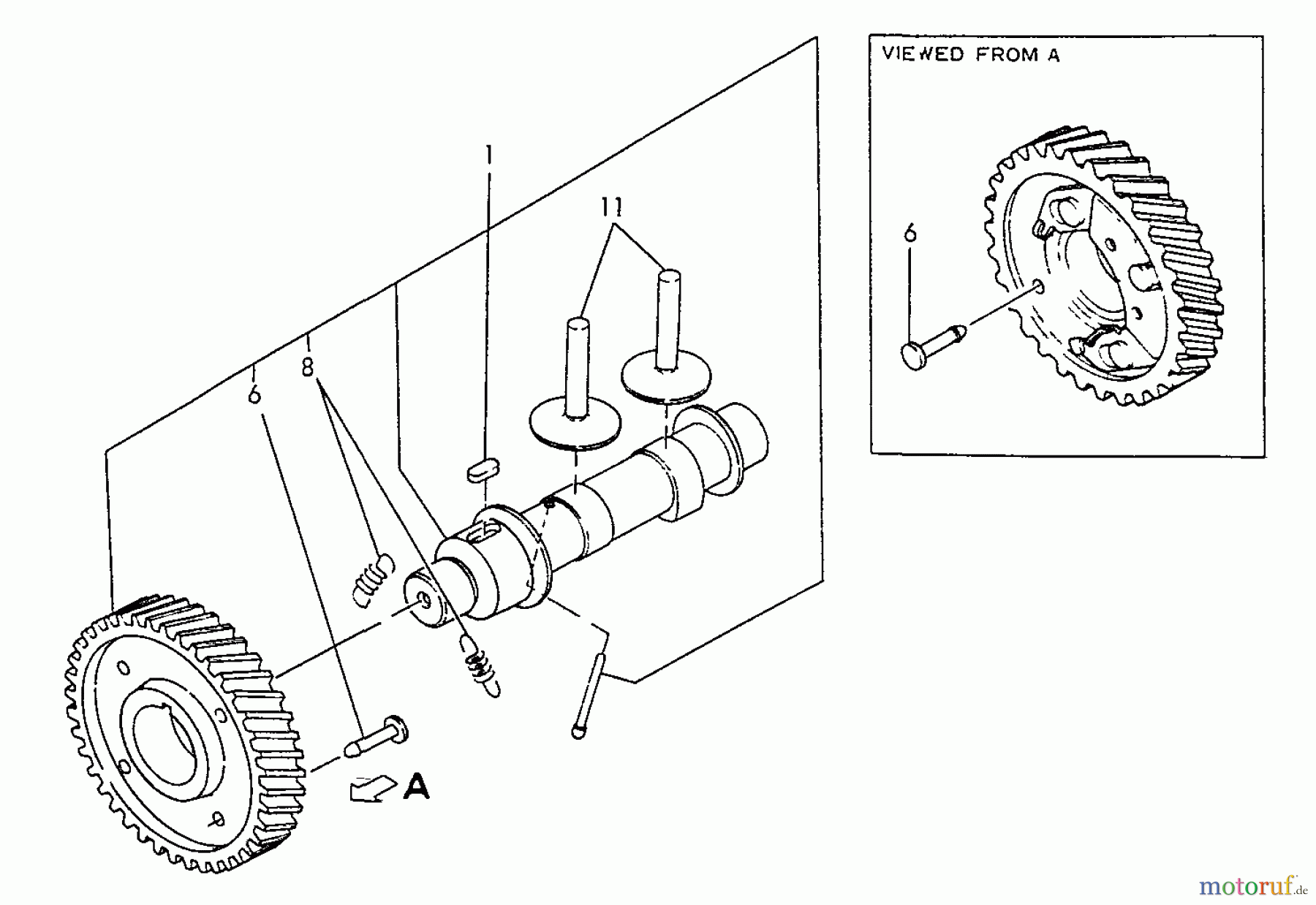  Echo Stromerzeuger EG-1500 - Echo Portable Generator, S/N: 03797 - 99999 Camshaft