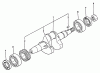Echo EG-2300 - Portable Generator, S/N: 01001 - 03371 Ricambi Crankshaft, Main Bearing