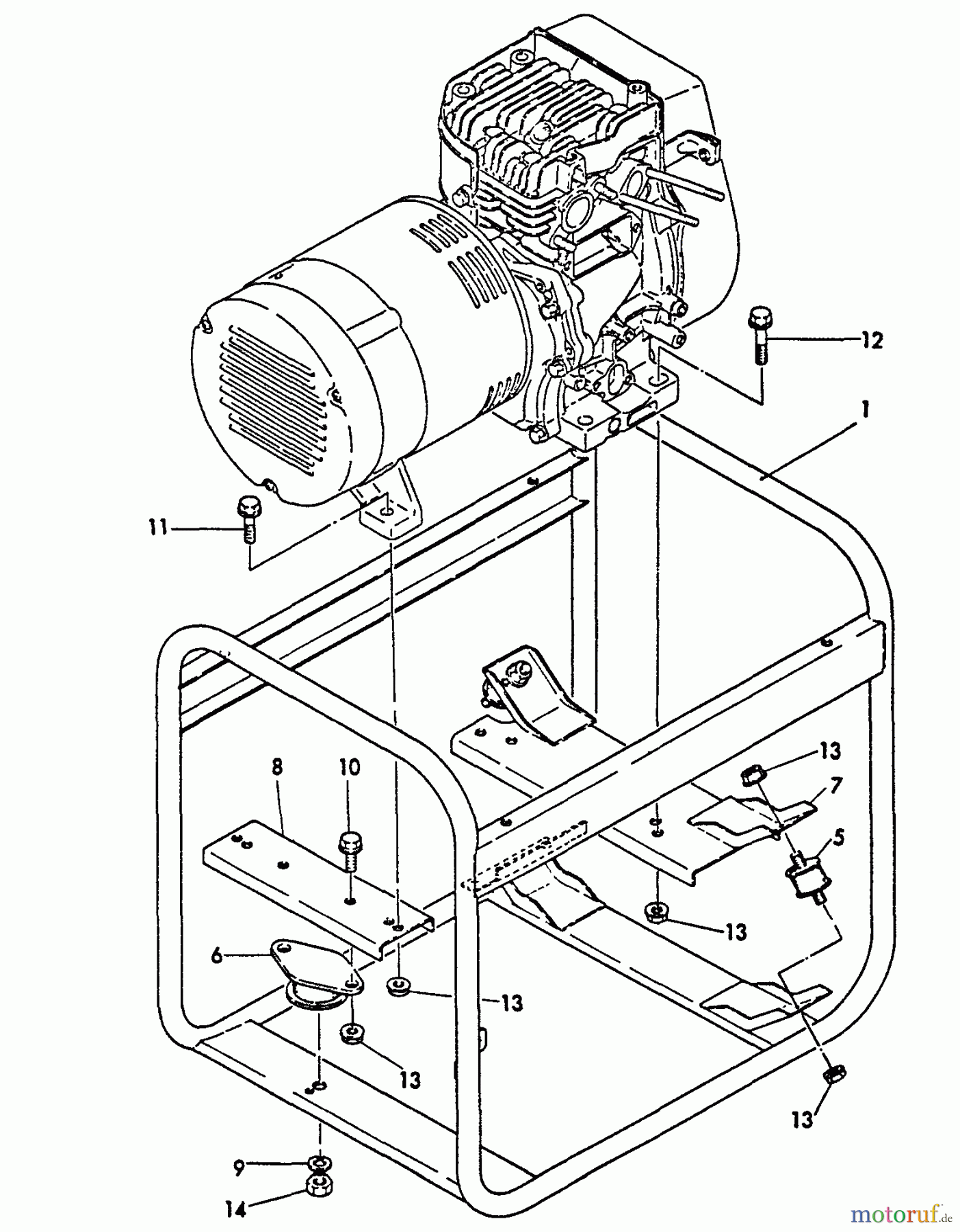  Echo Stromerzeuger EG-2300 - Echo Portable Generator, S/N: 01001 - 03371 Frame