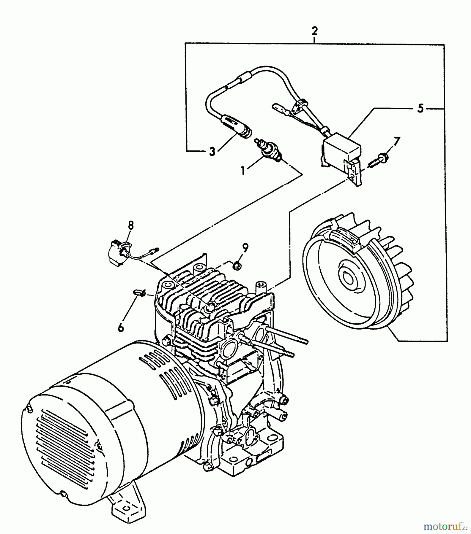Echo Stromerzeuger EG-2300 - Echo Portable Generator, S/N: 01001 - 03371 Ignition