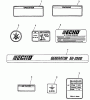 Echo EG-3500 - Portable Generator, S/N: 00000 - 02737 Ricambi Labels