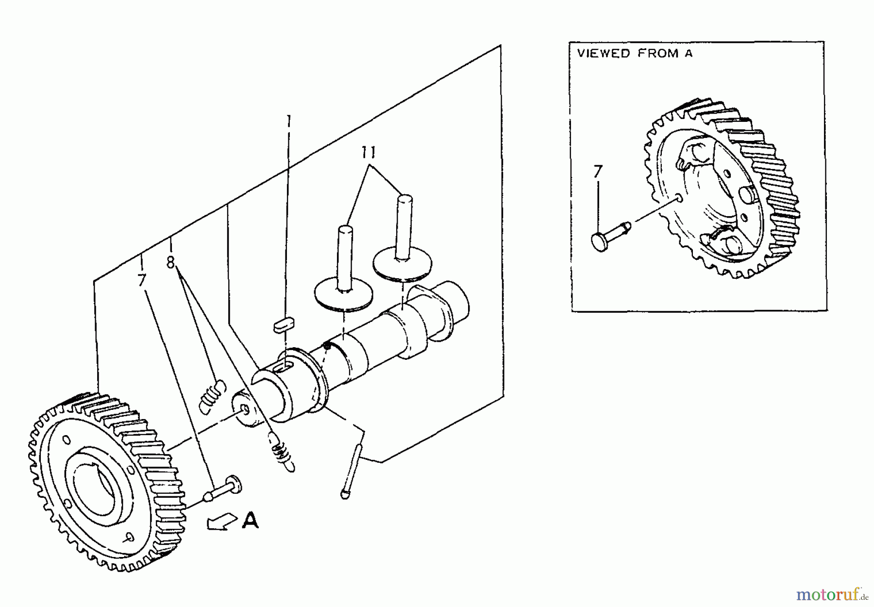Echo Stromerzeuger EG-3500 - Echo Portable Generator, S/N: 02738 - 99999 Camshaft