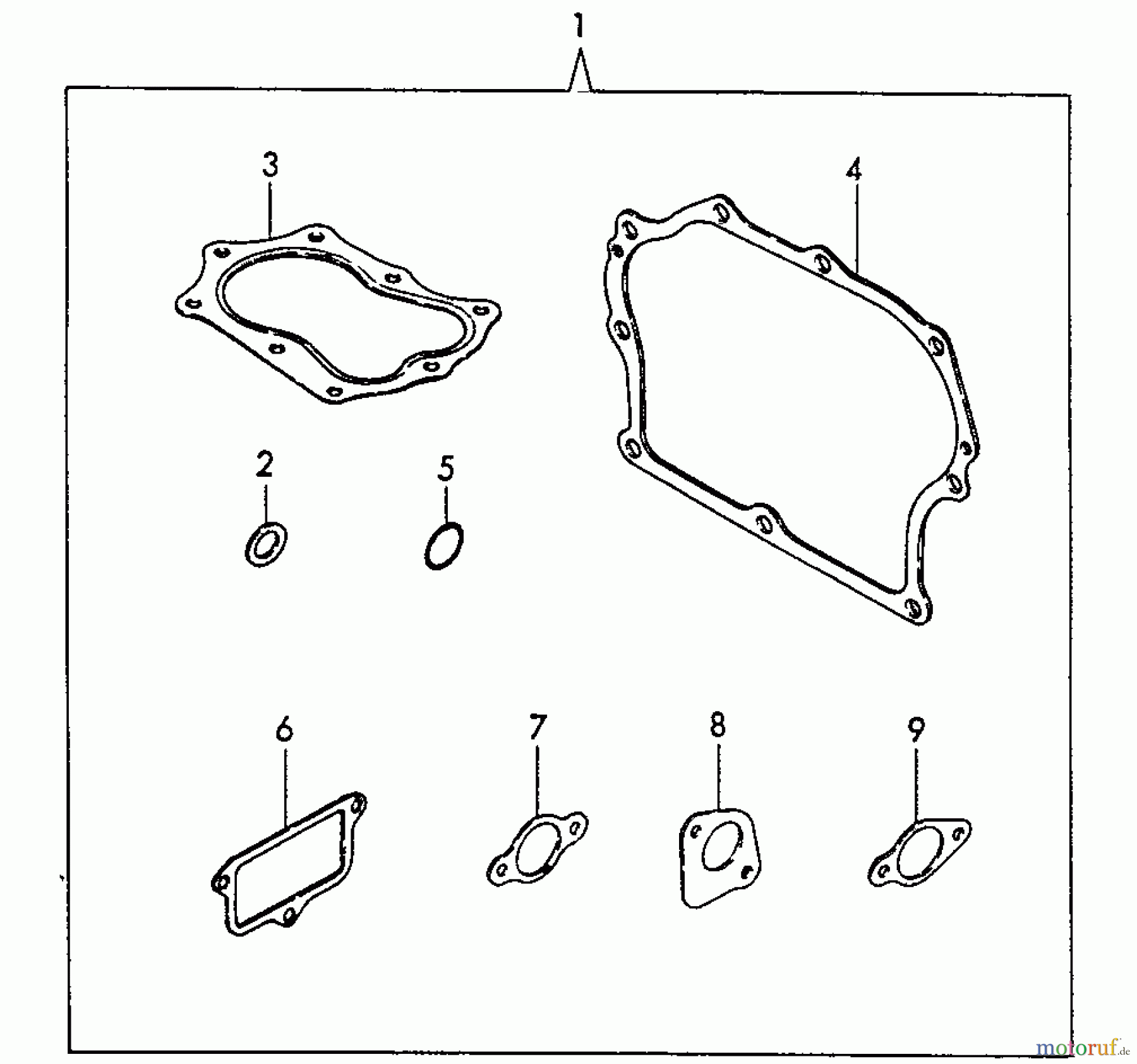  Echo Stromerzeuger EG-4300 - Echo Portable Generator, S/N: 00846 - 99999 Gasket Kit