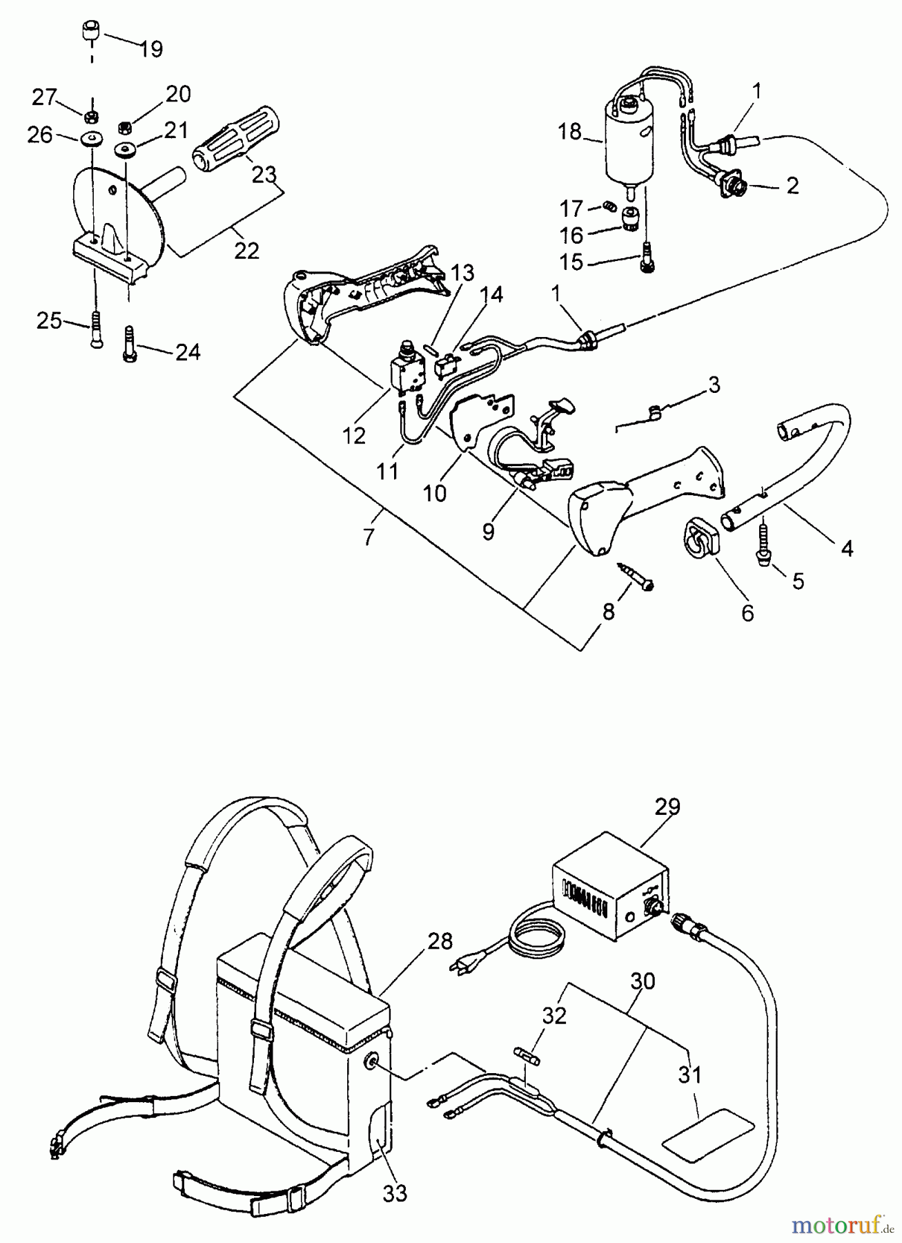  Echo Heckenscheren DHC-3000 - Echo Cordless Hedge Trimmer Battery, Handle, Wire Harness