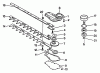 Echo HC-1001 - Hedge Trimmer, S/N: 017001 - 024000 Ricambi Gear Case, Blades, Clutch Drums