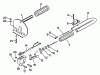 Echo HC-1001 - Hedge Trimmer, S/N: 017001 - 024000 Listas de piezas de repuesto y dibujos Handles, Ignition Switch, Throttle