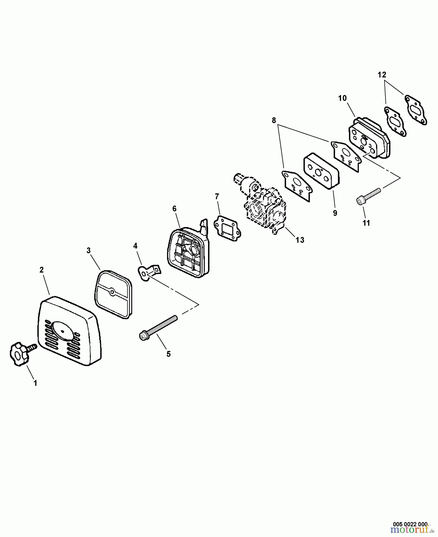  Echo Bläser / Sauger / Häcksler / Mulchgeräte	 ES-230 - Echo Shredder/Vacuum, S/N: P18912001001 - P18912999999 Intake