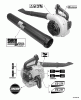 Echo ES-230 - Shredder/Vacuum, S/N: P07313001001 - P07313999999 Spareparts Labels
