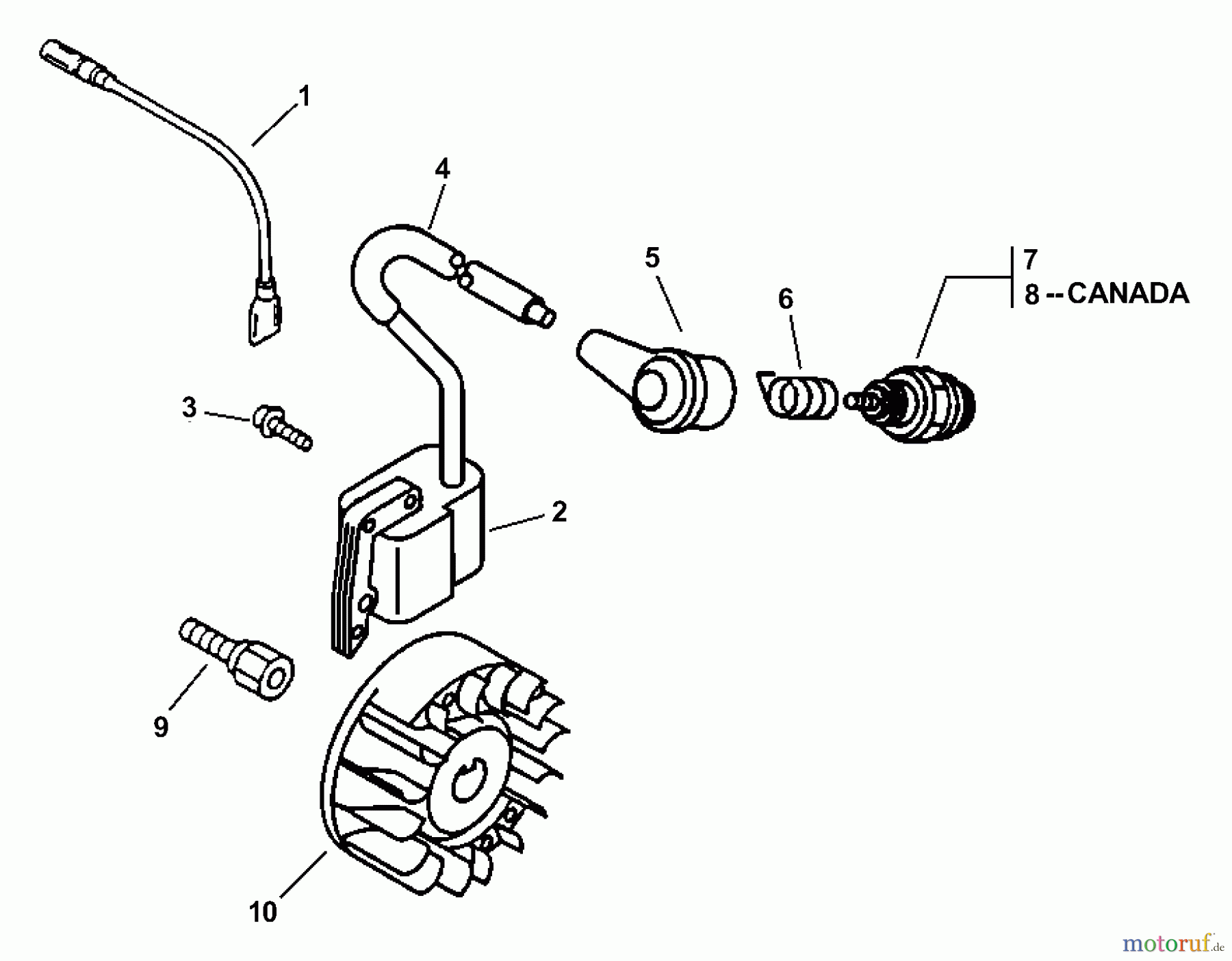  Echo Bläser / Sauger / Häcksler / Mulchgeräte	 ES-2400 - Echo Shredder/Vacuum (Type 1E) Ignition  S/N: 517453 - 528501, CANADA -- 027083 - 999999