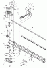 Echo HC-2410 - Hedge Trimmer (Type 2E) Listas de piezas de repuesto y dibujos Gear Case, Blades, Tools