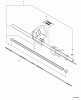 Echo SHC-210 - Shaft Hedge Trimmer, S/N: 07001001 - 07999999 Listas de piezas de repuesto y dibujos Main Pipe Assembly  S/N: 07001058 - 07999999