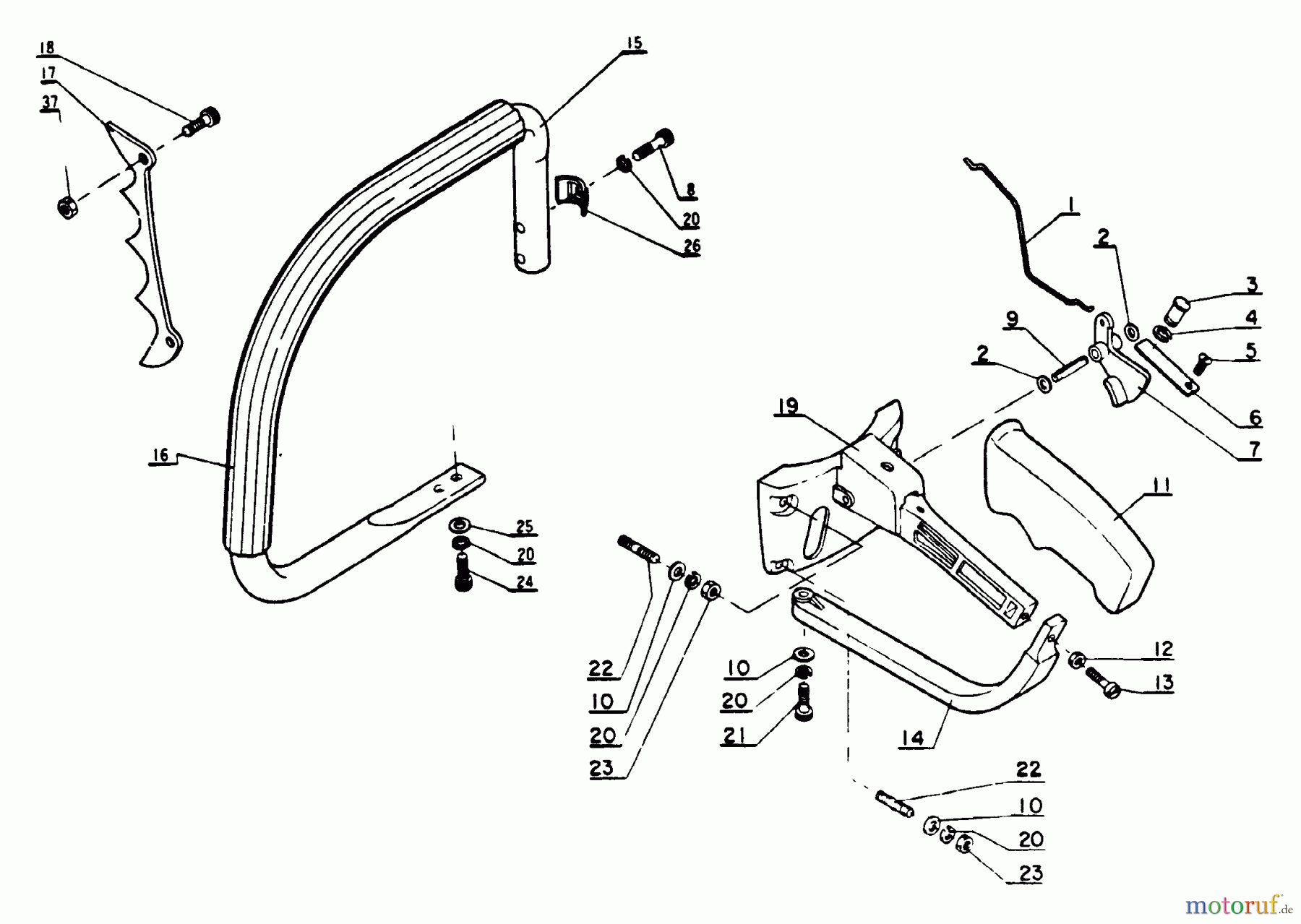  Echo Sägen, Kettensägen CS-100 - Echo Chainsaw Handle