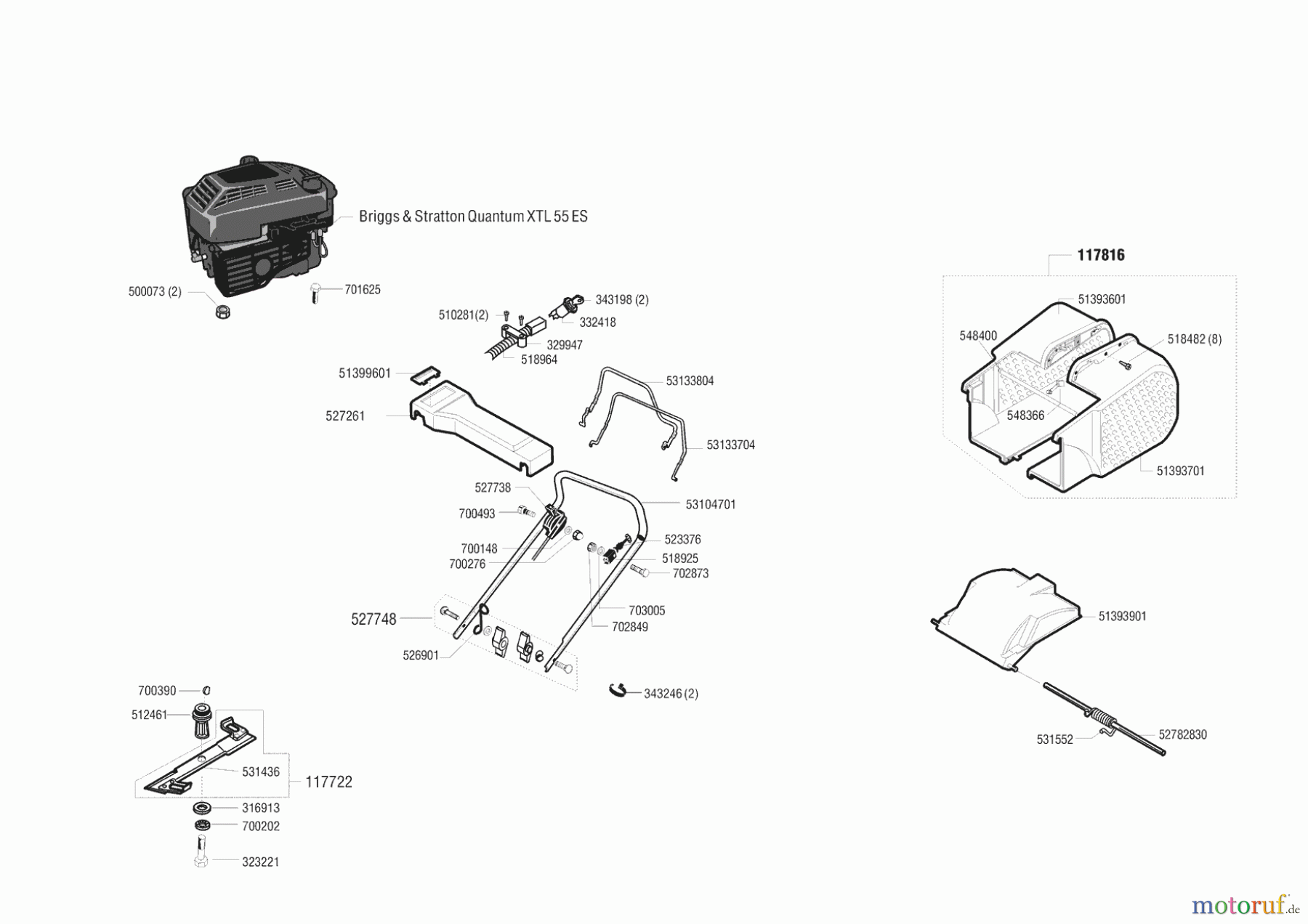AL-KO Gartentechnik Benzinrasenmäher Rasaero 462 Seite 1
