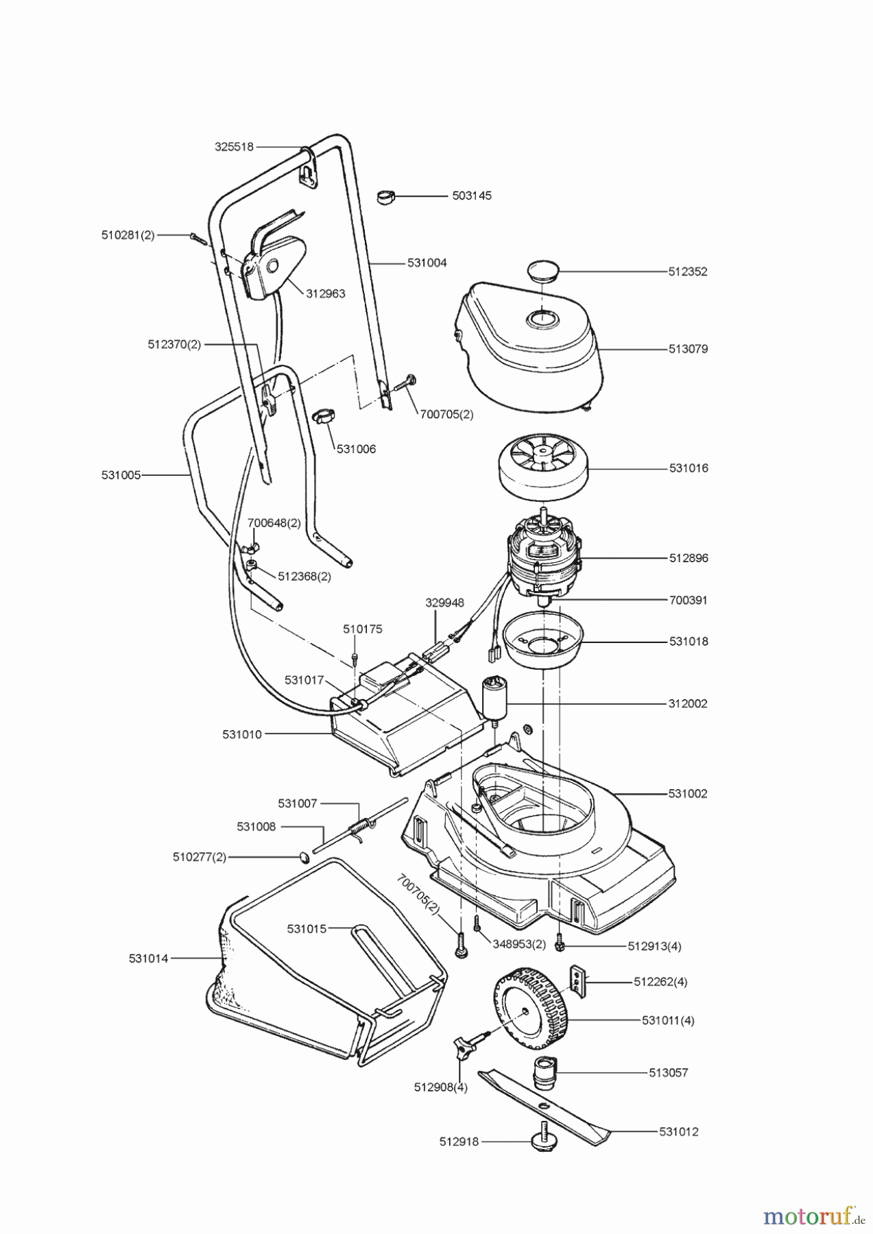 Garden Trend Gartentechnik Elektrorasenmäher Hobby 30 GHD Seite 1