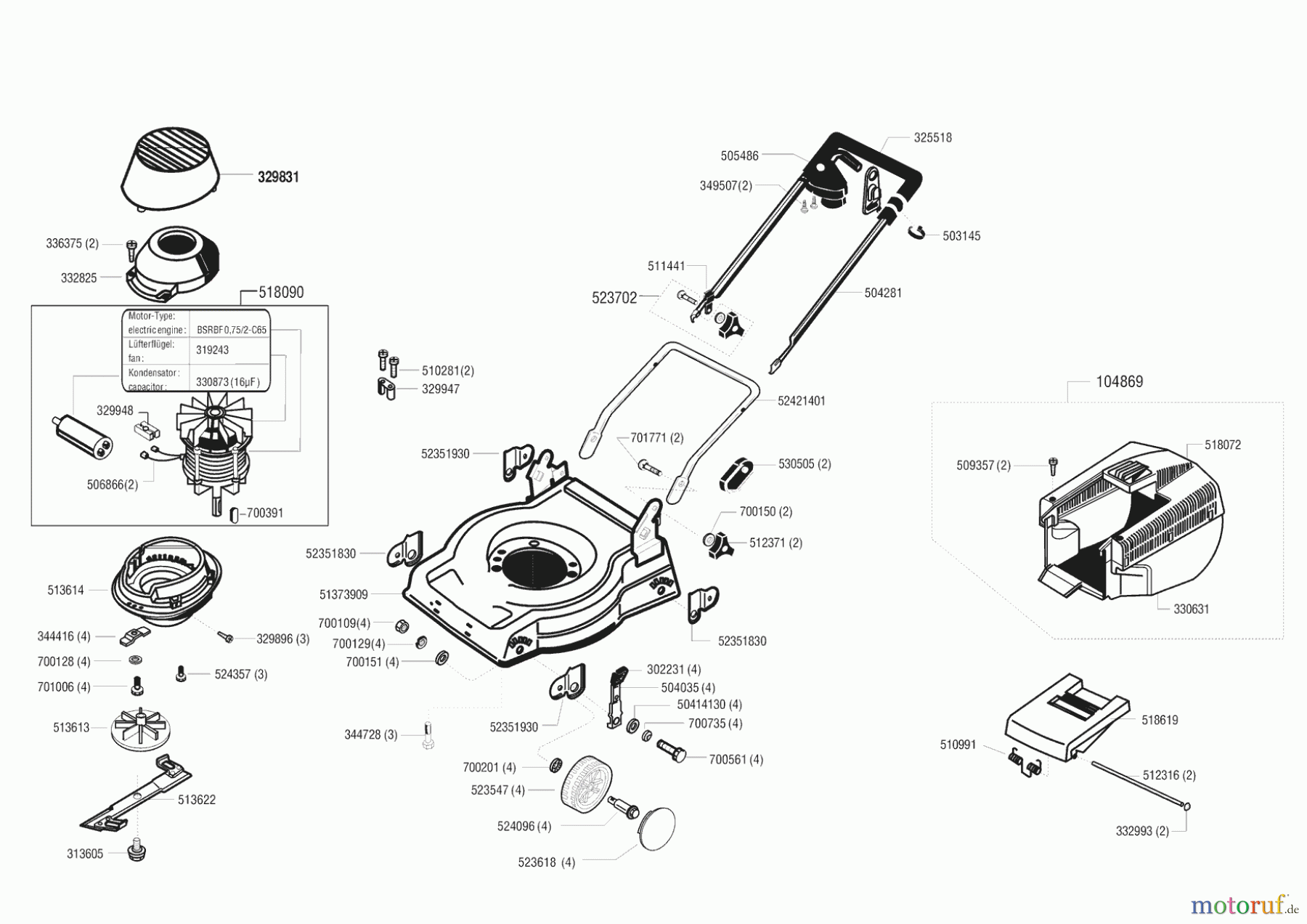  AL-KO Gartentechnik Elektrorasenmäher Euromat 48 E  02/1997 Seite 1