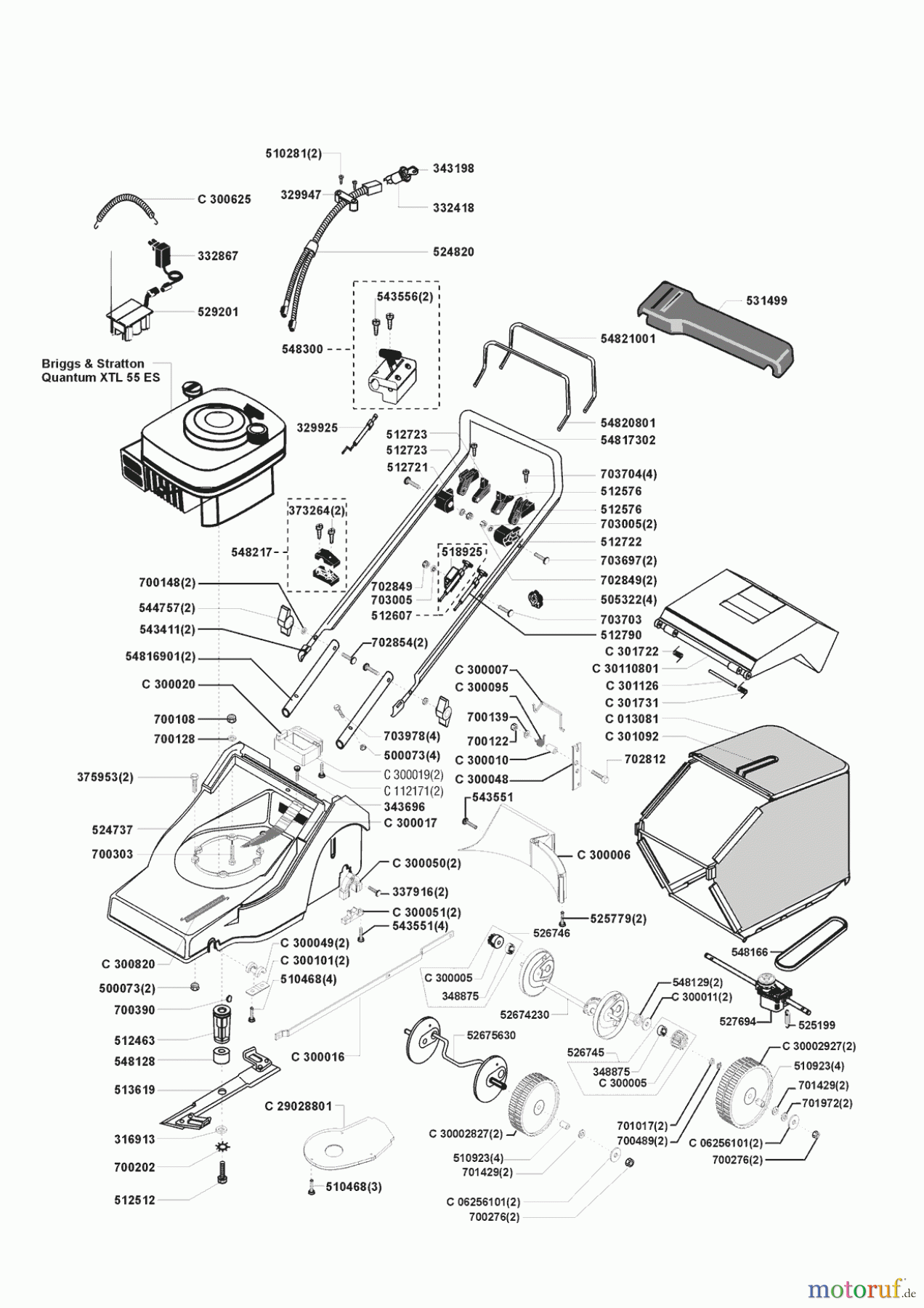 Concord Gartentechnik Benzinrasenmäher 4600 BRE 05/1999 - 03/2000 Seite 1