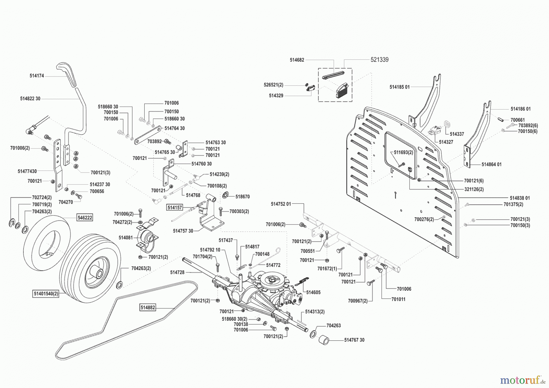  Euro Line Gartentechnik Rasentraktor T17-102 HD  05/2002 - 10/2003 Seite 3