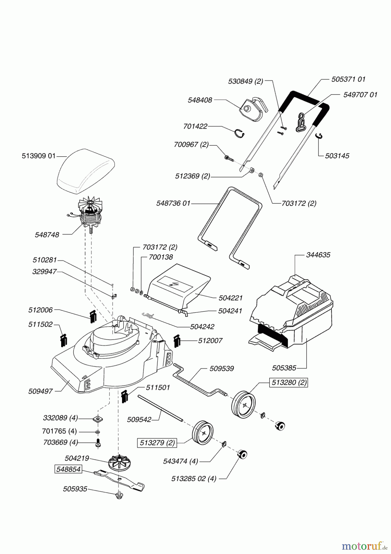  AL-KO Gartentechnik Elektrorasenmäher Euro 2000 03/2003 - 12/2003 Seite 1