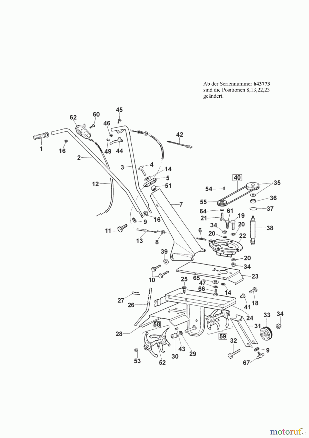 AL-KO Gartentechnik Motorhacken MH 350-4 ab 02/2005 Seite 1