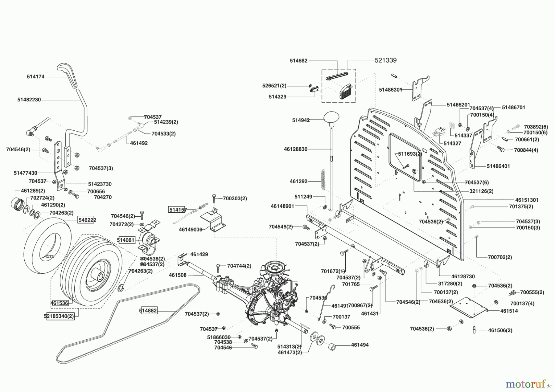 Powerline Gartentechnik Rasentraktor T20-102 HD II 03/2005 - 02/2007 Seite 3