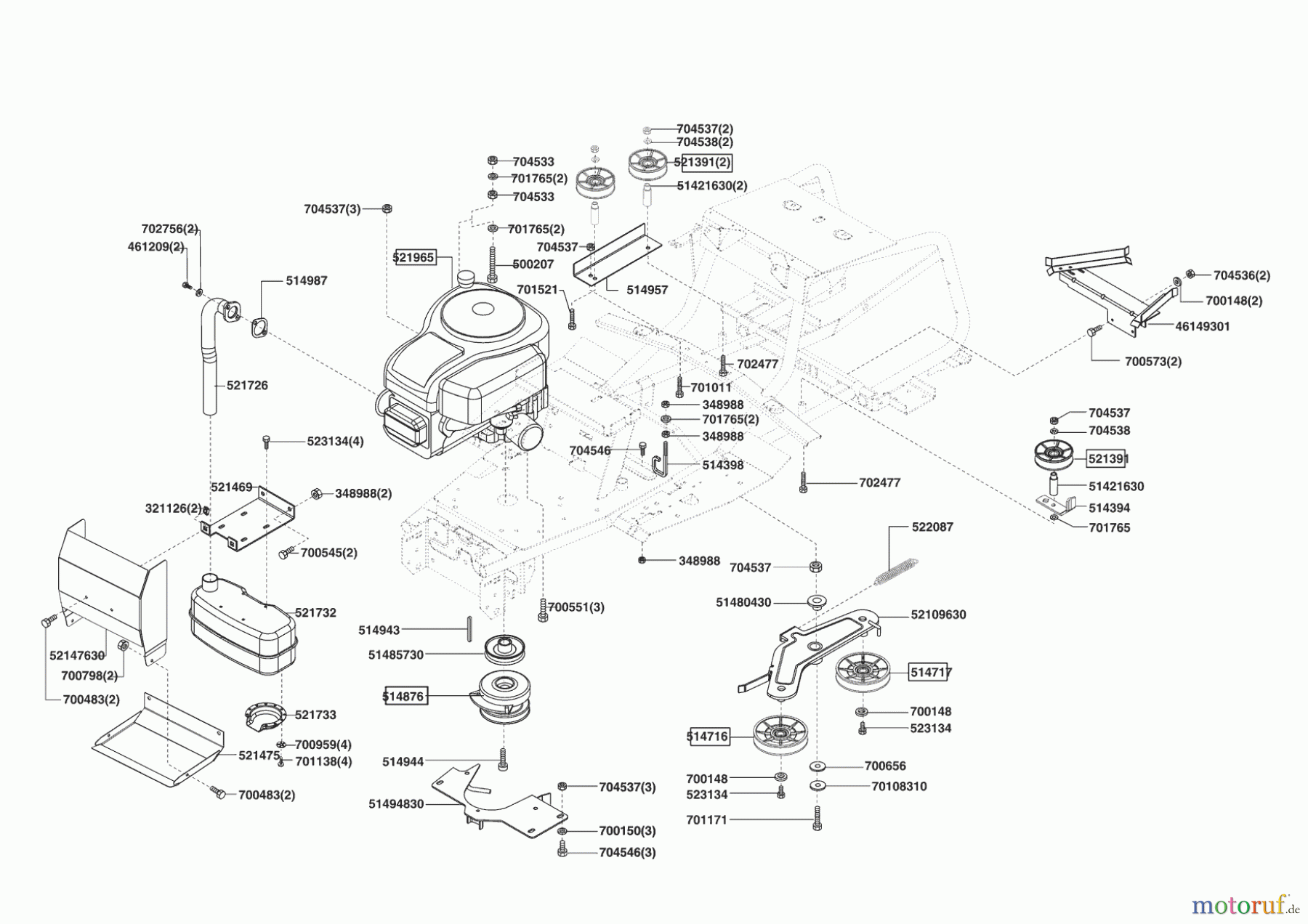 Powerline Gartentechnik Rasentraktor T 15-102 HDS BIO-COMBI 07/2005 - 11/2006 Seite 4