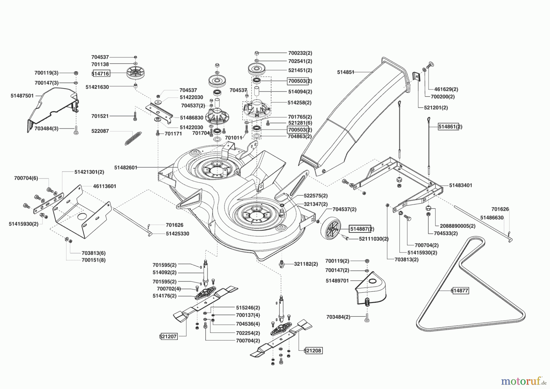  Powerline Gartentechnik Rasentraktor T 16-102 HD Honda Seite 5