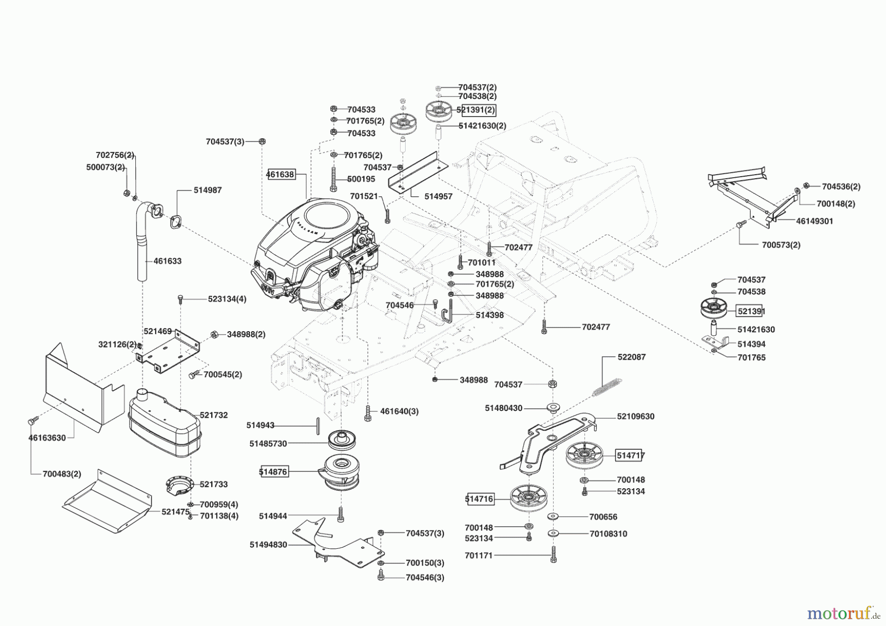  Powerline Gartentechnik Rasentraktor LIMITED T15 HDE-K Seite 4