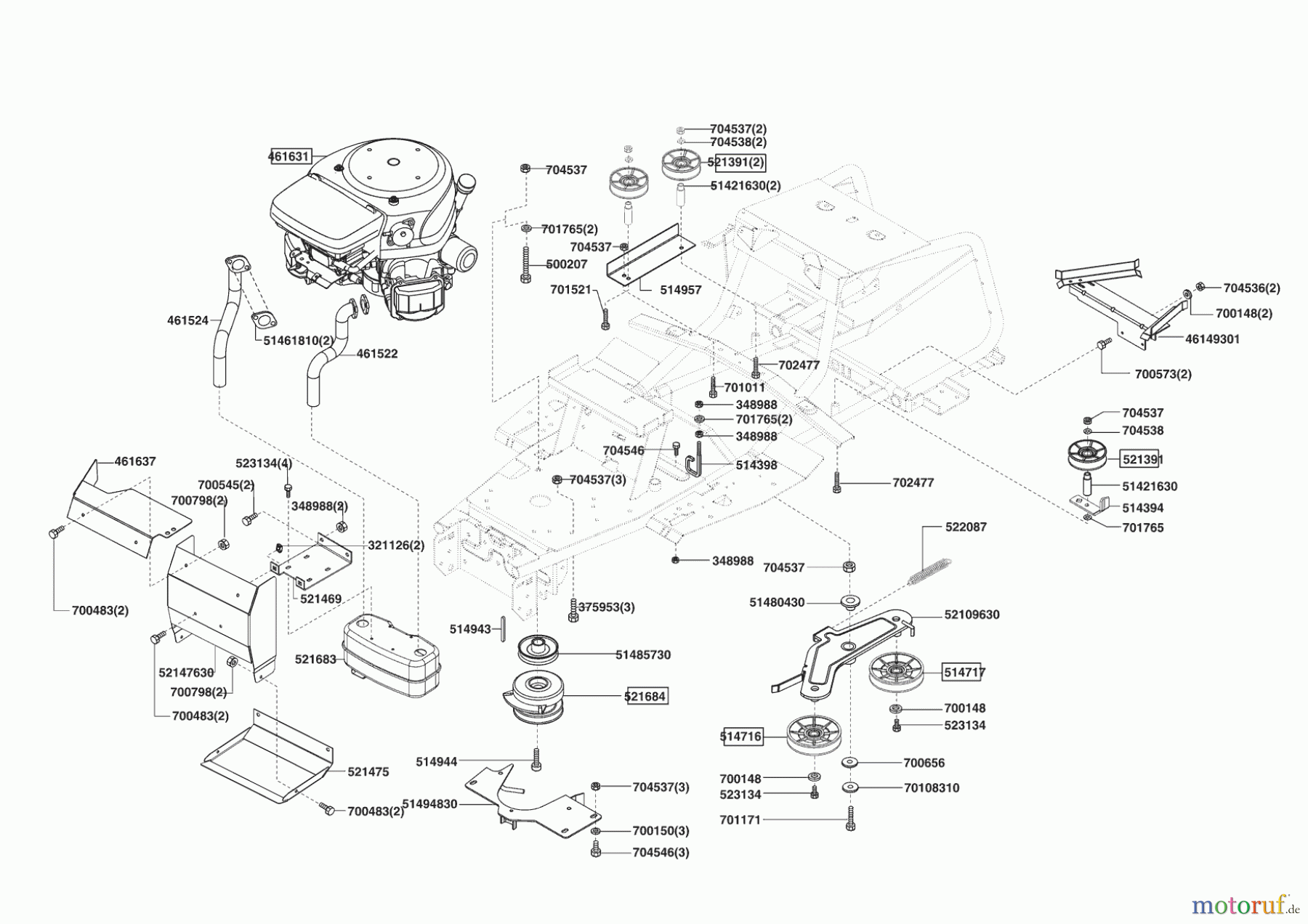  Powerline Gartentechnik Rasentraktor T 16/102 SP HD-H Seite 4