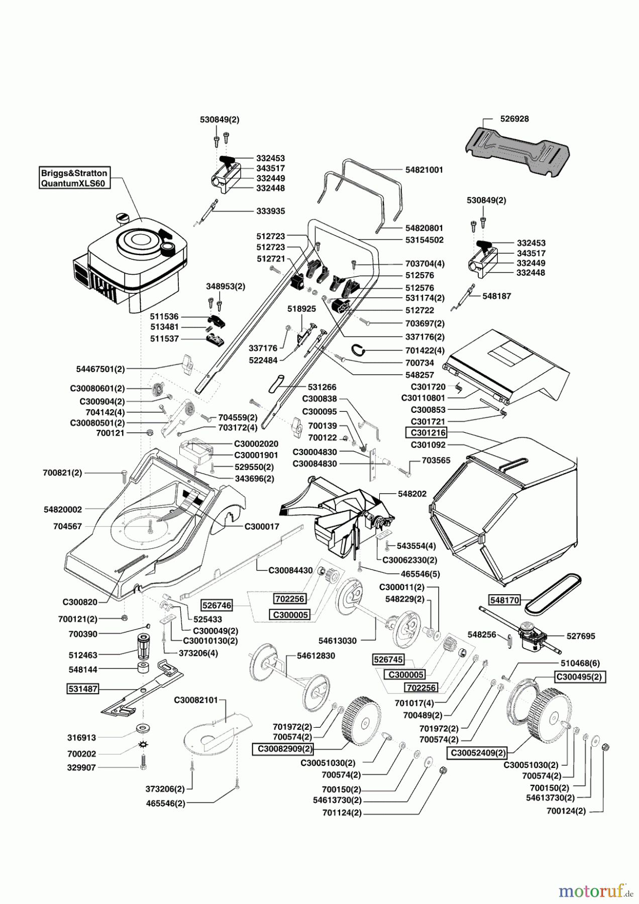 Powerline Gartentechnik Benzinrasenmäher 5300 BR 12/2006 - 05/2007 Seite 1