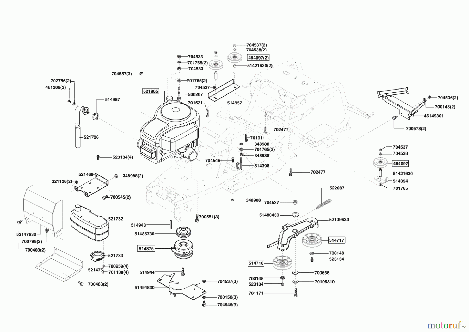 Concord Gartentechnik Rasentraktor T15-102 HD 09/2007 - 02/2009 Seite 4