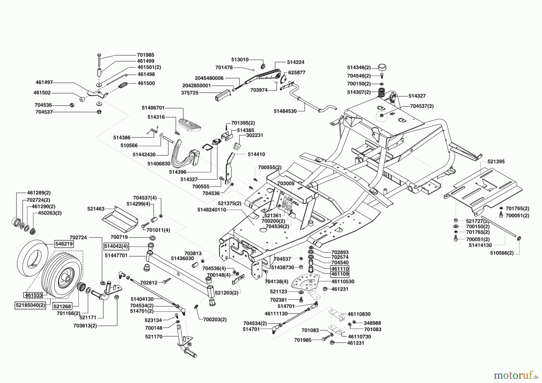  Jardi-Pro Gartentechnik Rasentraktor T 1000 ab 10/2007 Seite 2