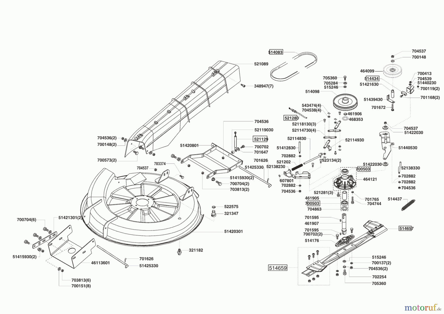 Brill Rasentraktor Crossover 74/13 H 10/2007 - 02/2011 Seite 5