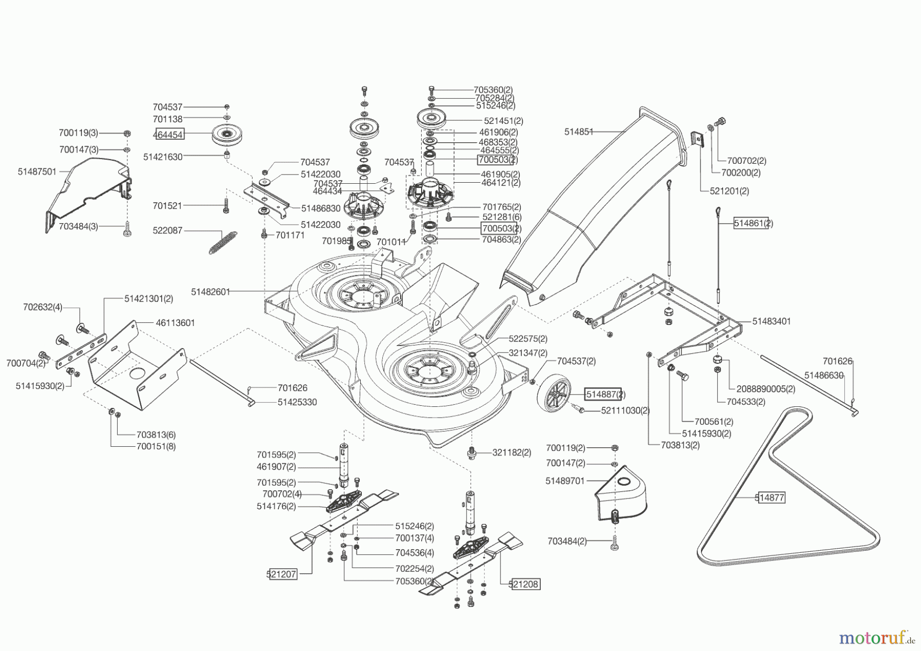  Powerline Gartentechnik Rasentraktor T 20-102 HDE Seite 5
