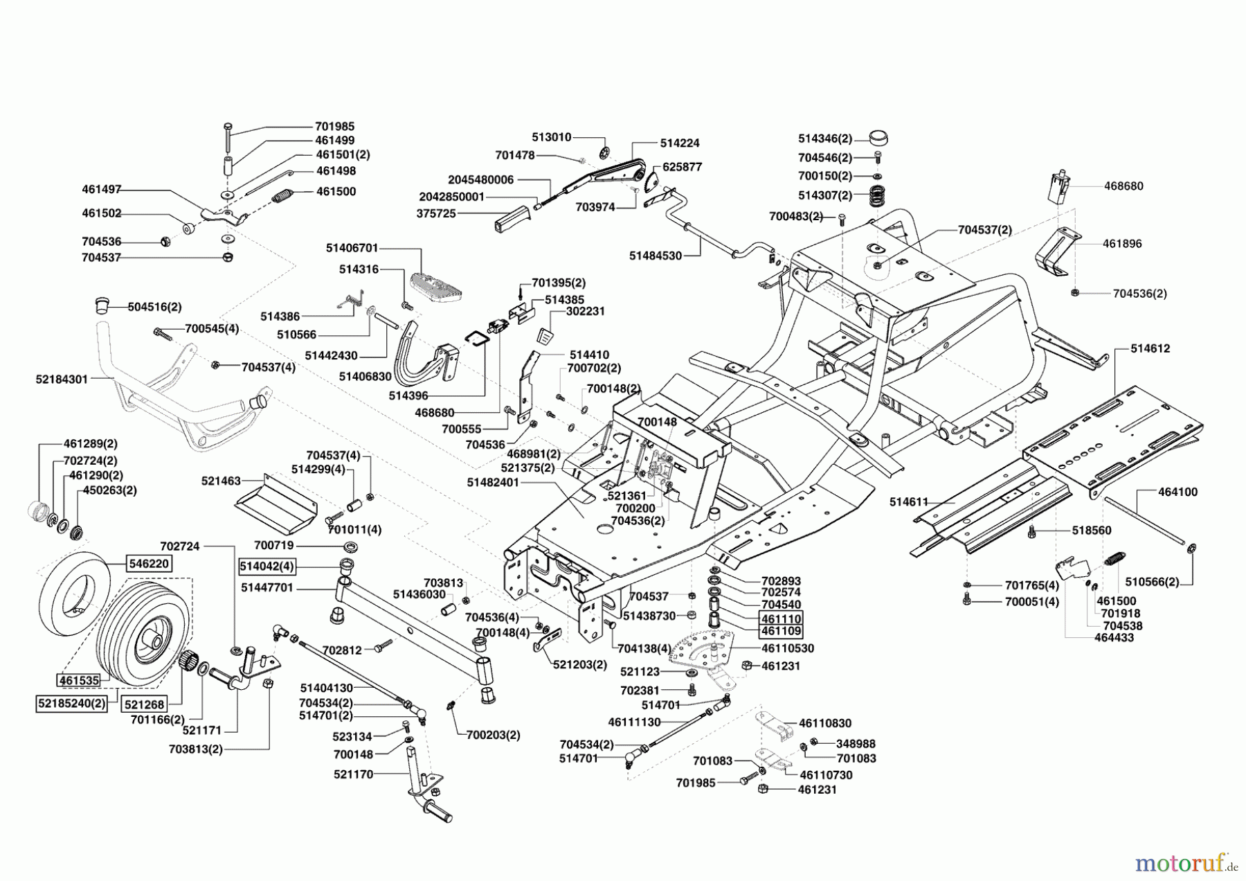 AL-KO Gartentechnik Rasentraktor T17-102 HD LUX HVC ab 02/2009 Seite 2