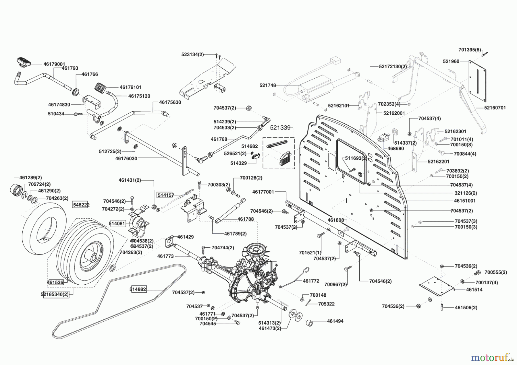 Brill Rasentraktor Crossover 102/20 HE 03/2009 - 11/2009 Seite 3