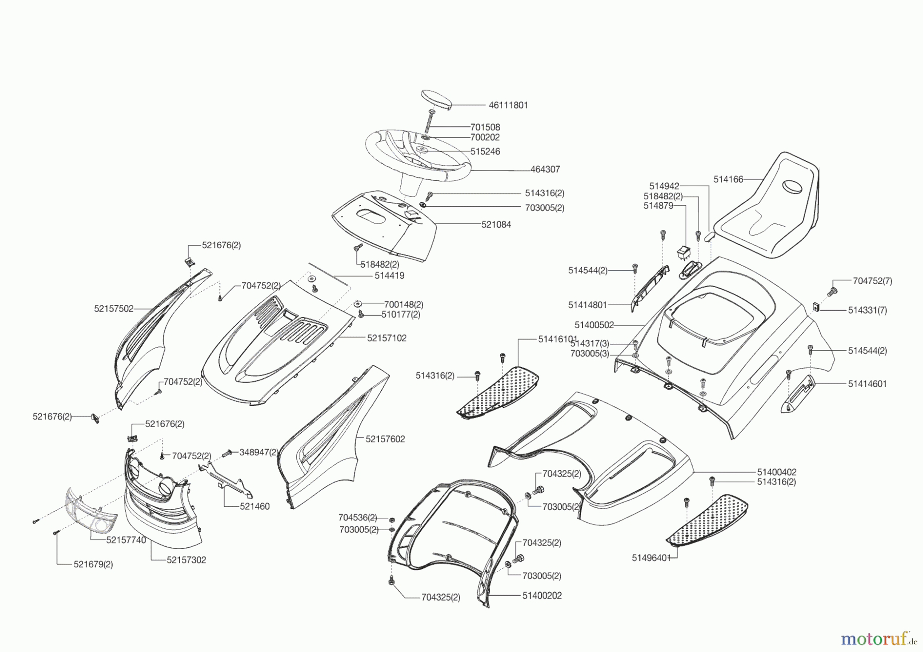  Powerline Gartentechnik Rasentraktor T 13-92 Edition Seite 1