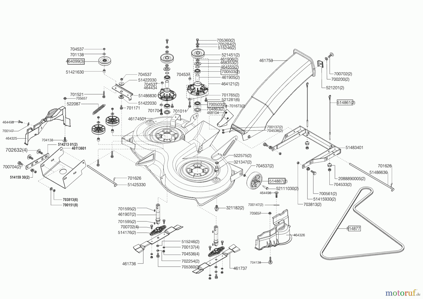  Powerline Gartentechnik Rasentraktor T 13-92 HD EDITION Seite 5