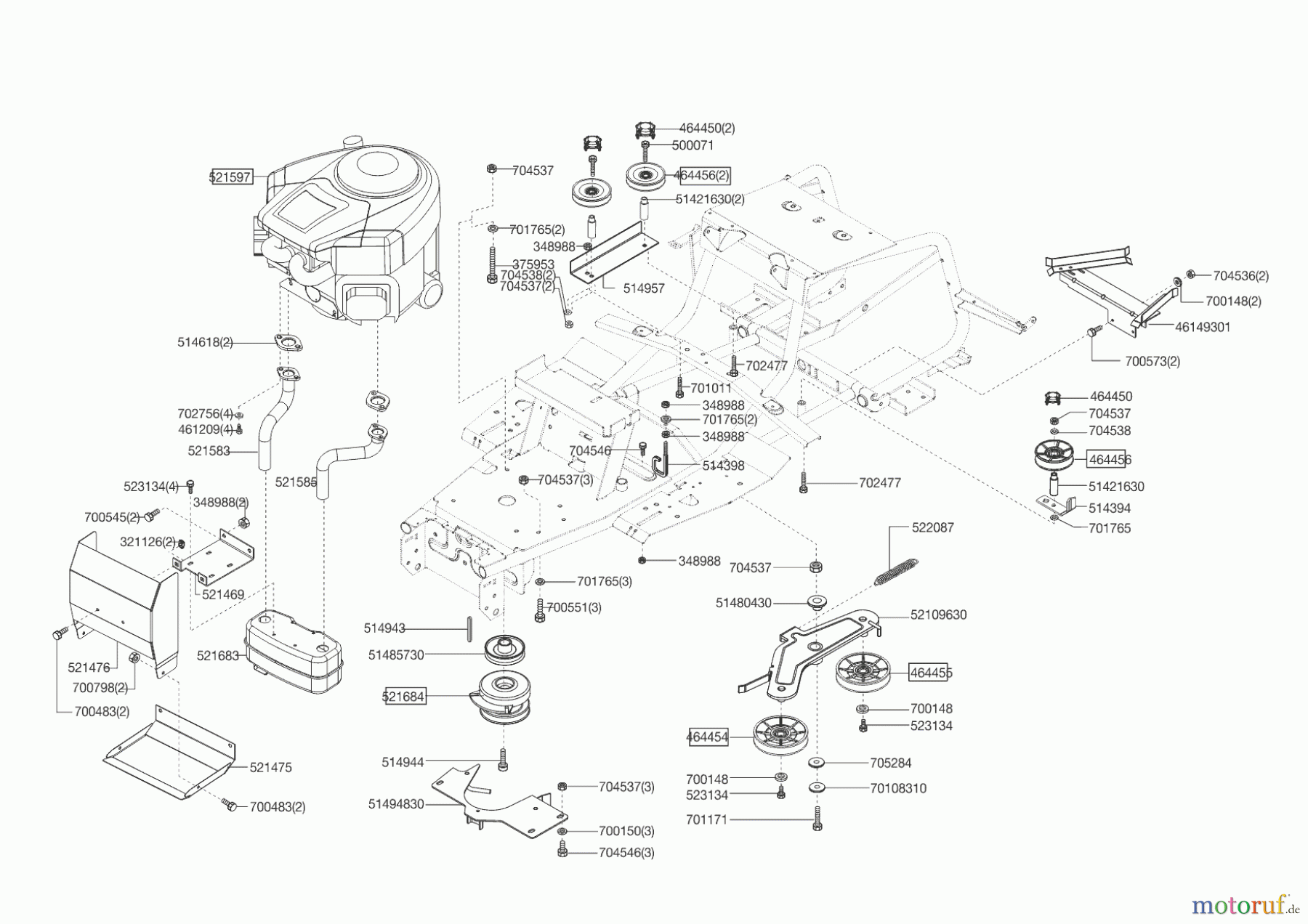  Powerline Gartentechnik Rasentraktor T 20-102 HD II Seite 4