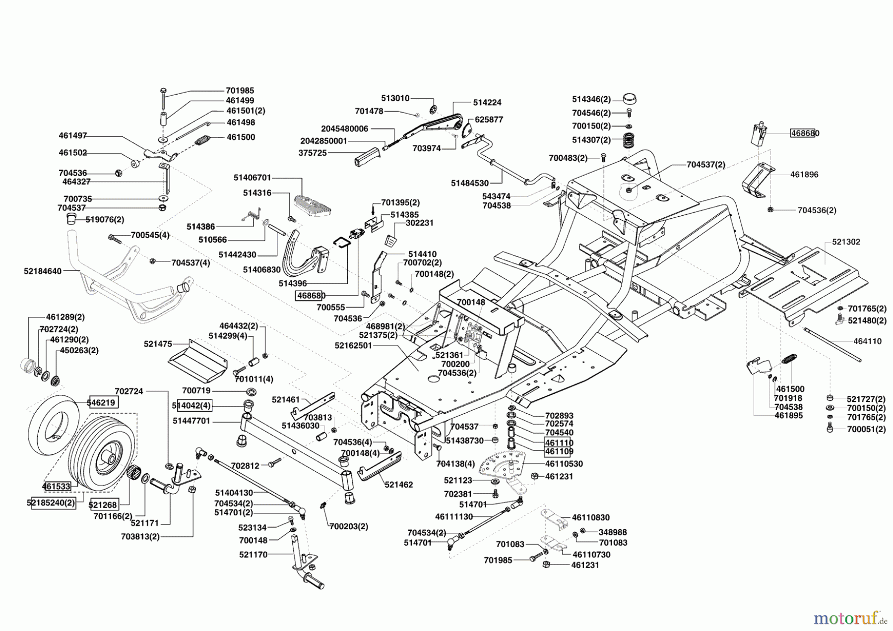  Powerline Gartentechnik Rasentraktor T 16-102 HDE Edition Seite 2
