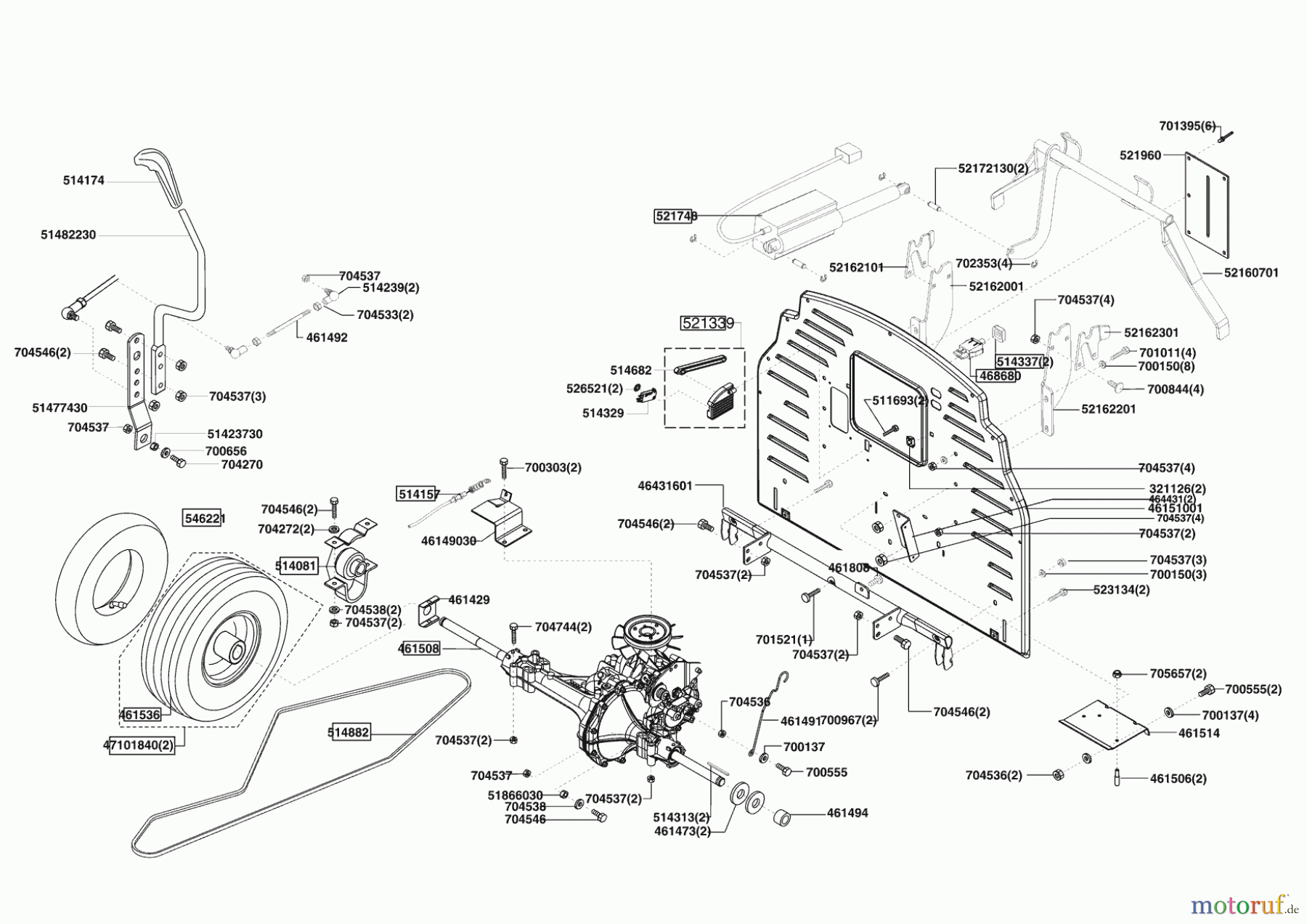  Powerline Gartentechnik Rasentraktor T 16-102 HDE Edition Seite 3