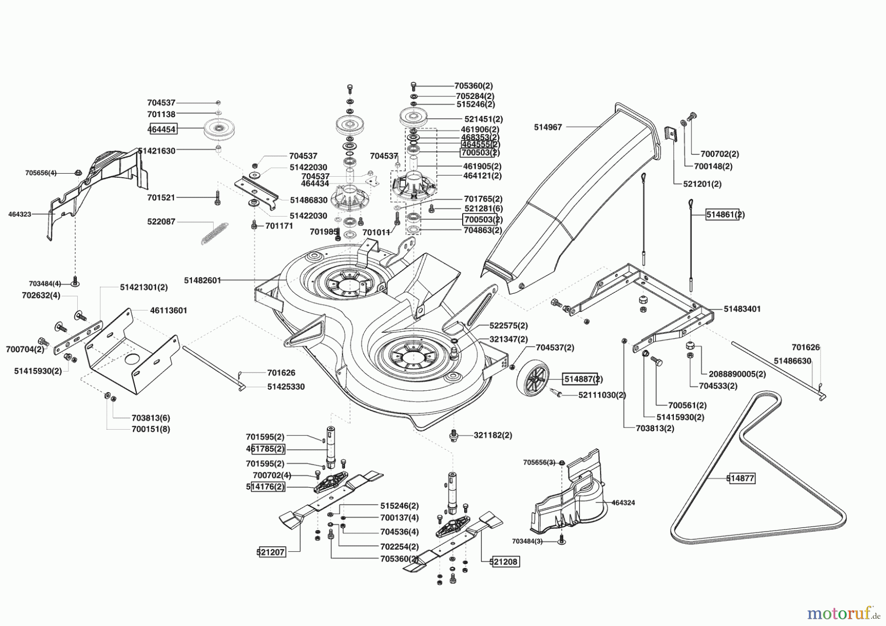  Powerline Gartentechnik Rasentraktor T 16-102 HDE Edition Seite 5