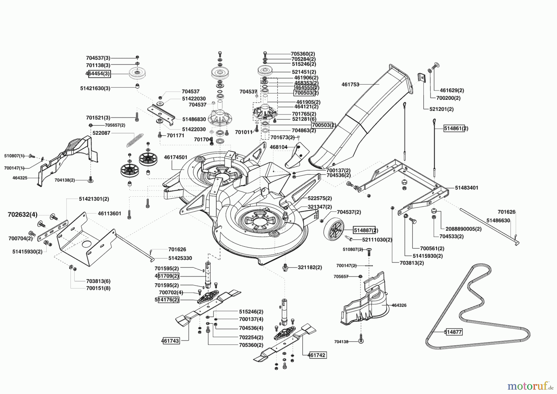 Powerline Gartentechnik Rasentraktor T 16-102 SP-H ab 01/2011 Seite 5
