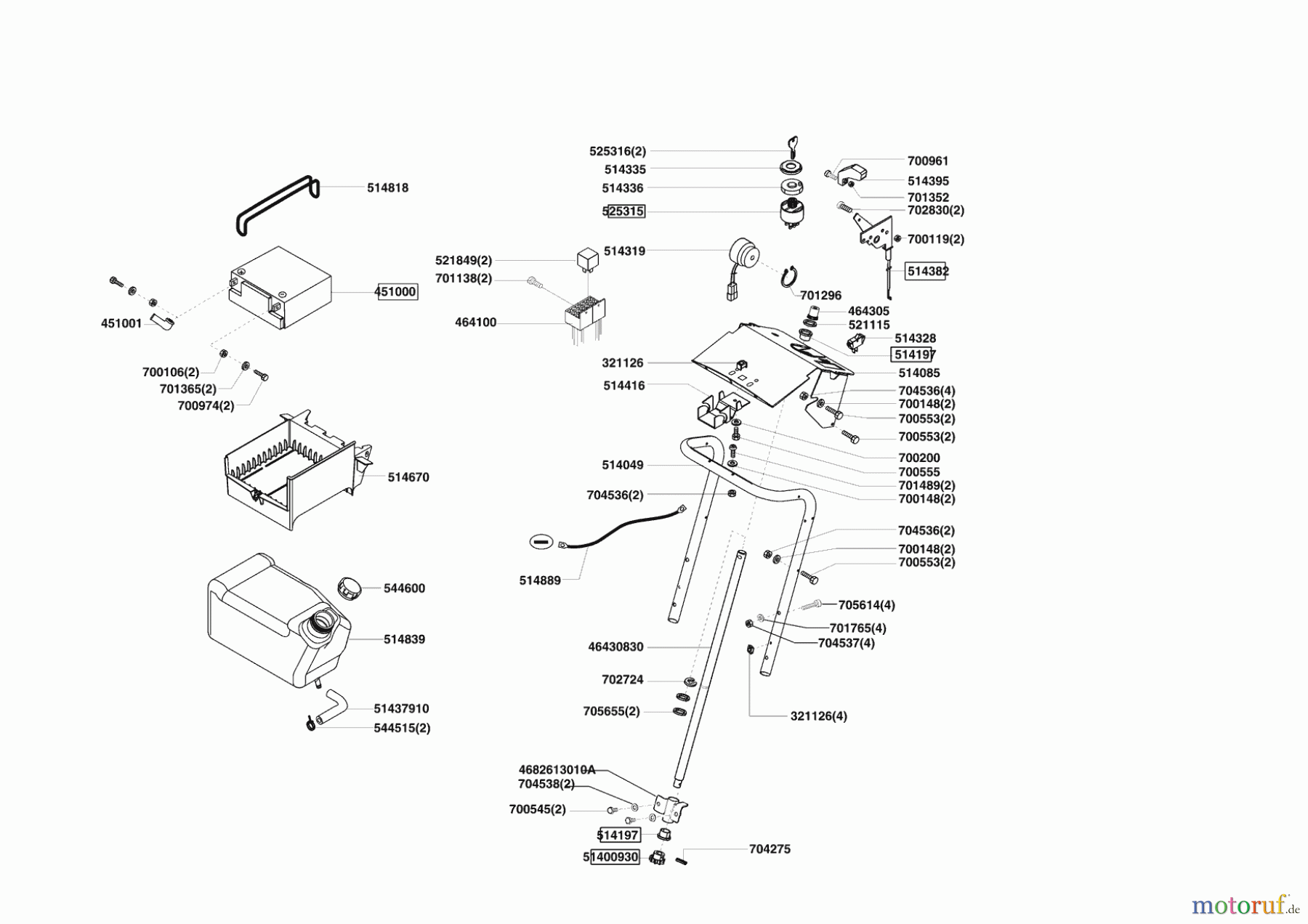 Powerline Gartentechnik Rasentraktor T 16-102 SP-H ab 01/2011 Seite 8