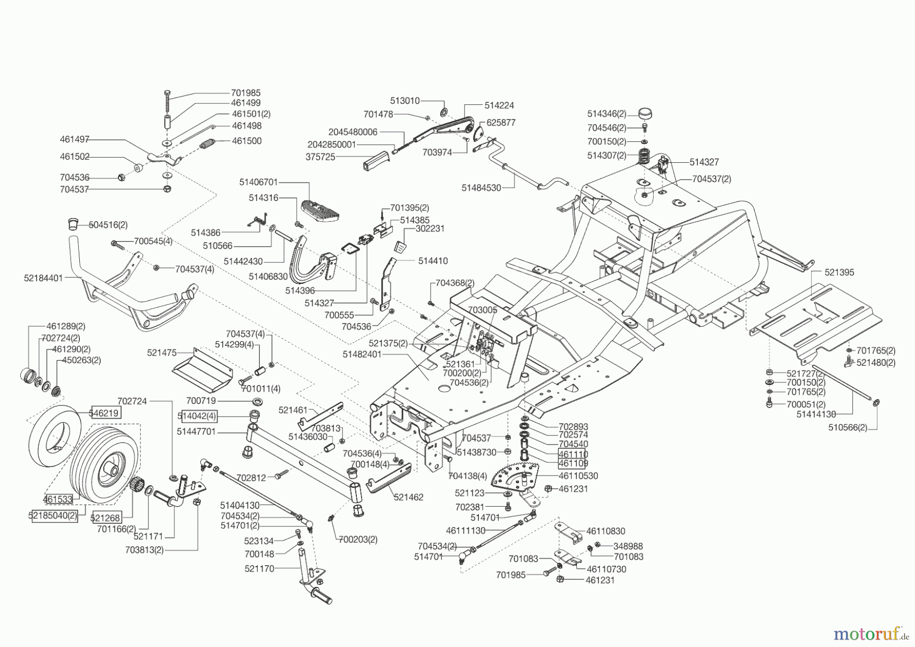 AL-KO Gartentechnik Rasentraktor T15/102 MARINA ab 07/2012 Seite 2